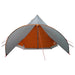 Cort Teepee cu acoperiș Gri și Portocalie 600 x 600 x 347 cm - WALTI WALTI