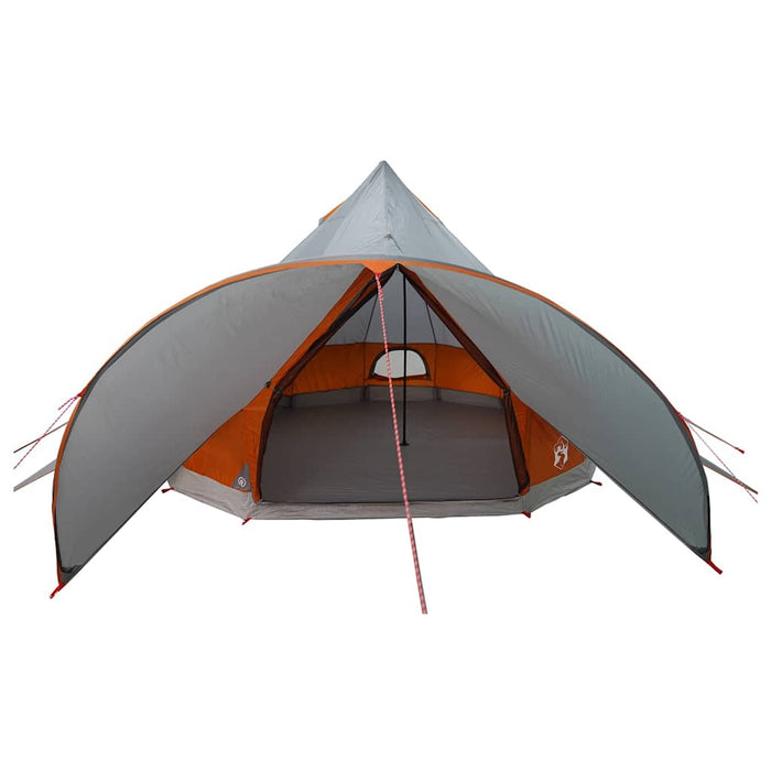 Cort Teepee cu acoperiș Gri și Portocalie 600 x 600 x 347 cm - WALTI WALTI