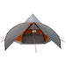 Cort Teepee cu acoperiș Gri și Portocalie 600 x 600 x 347 cm - WALTI WALTI