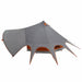 Cort Teepee cu acoperiș Gri și Portocalie 600 x 600 x 347 cm - WALTI WALTI