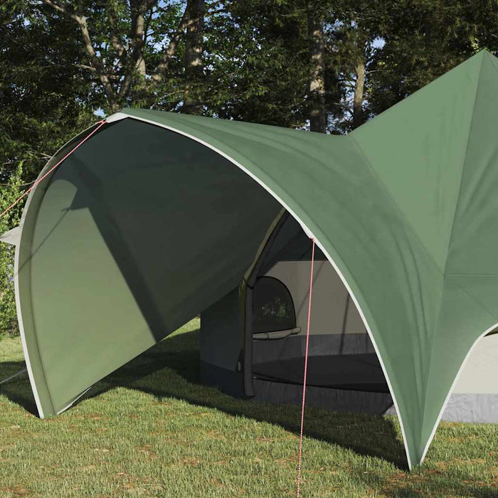 Cort Teepee cu acoperiș Verde și gri 600 x 600 x 347 cm - WALTI WALTI