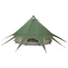 Cort Teepee cu acoperiș Verde și gri 600 x 600 x 347 cm - WALTI WALTI