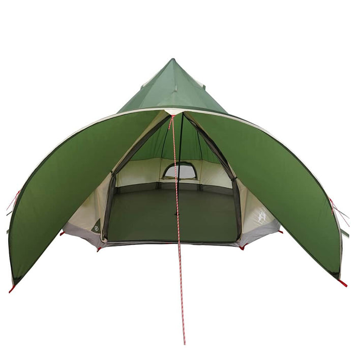Cort Teepee cu acoperiș Verde și gri 600 x 600 x 347 cm - WALTI WALTI