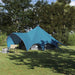 Cort Teepee cu acoperiș Albastru și Gri 600 x 600 x 347 cm - WALTI WALTI