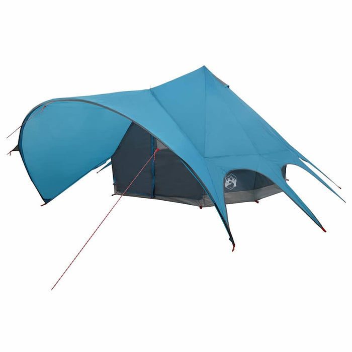 Cort Teepee cu acoperiș Albastru și Gri 600 x 600 x 347 cm - WALTI WALTI