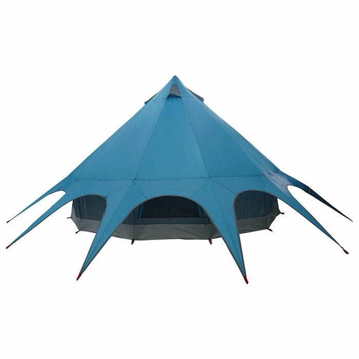 Cort Teepee cu acoperiș Albastru și Gri 600 x 600 x 347 cm - WALTI WALTI