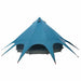 Cort Teepee cu acoperiș Albastru și Gri 600 x 600 x 347 cm - WALTI WALTI