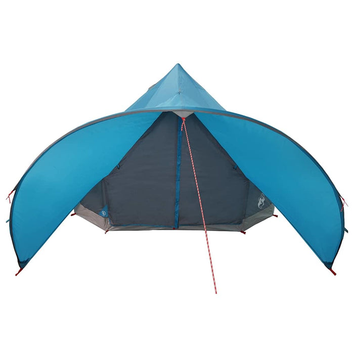 Cort Teepee cu acoperiș Albastru și Gri 600 x 600 x 347 cm - WALTI WALTI