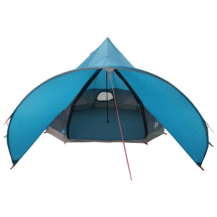 Cort Teepee cu acoperiș Albastru și Gri 600 x 600 x 347 cm - WALTI WALTI