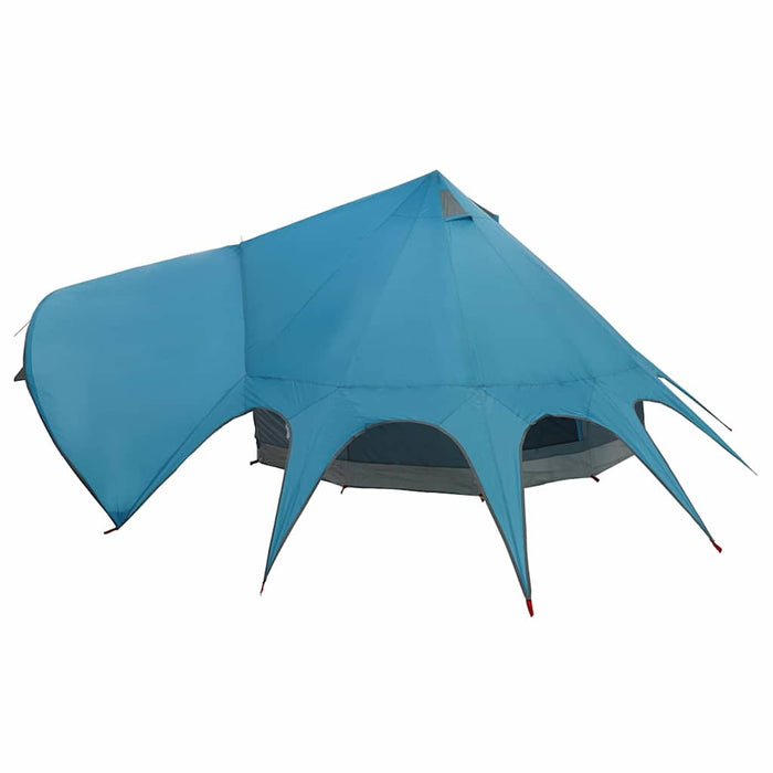Cort Teepee cu acoperiș Albastru și Gri 600 x 600 x 347 cm - WALTI WALTI
