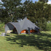 Cort Teepee cu acoperiș Gri și Portocalie 600 x 600 x 347 cm - WALTI WALTI