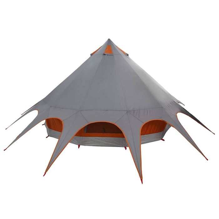 Cort Teepee cu acoperiș Gri și Portocalie 600 x 600 x 347 cm - WALTI WALTI