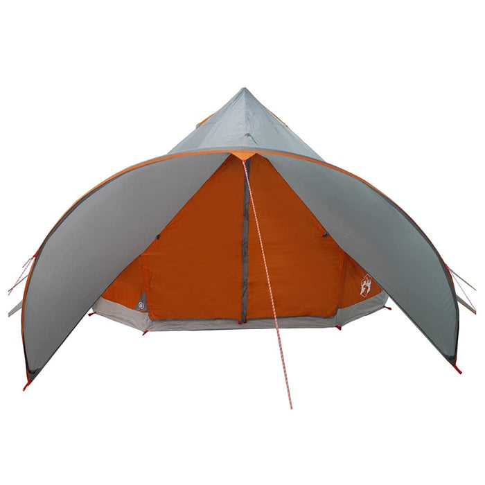Cort Teepee cu acoperiș Gri și Portocalie 600 x 600 x 347 cm - WALTI WALTI