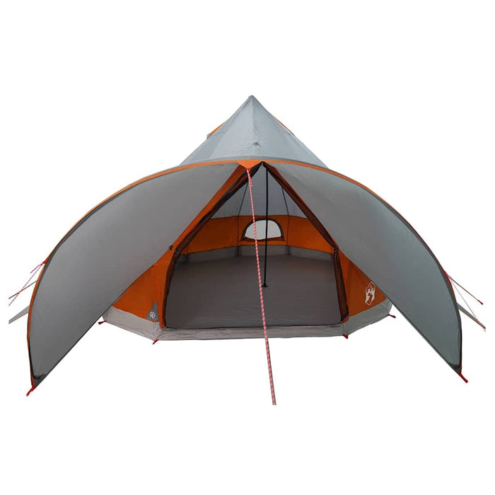 Cort Teepee cu acoperiș Gri și Portocalie 600 x 600 x 347 cm - WALTI WALTI