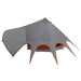 Cort Teepee cu acoperiș Gri și Portocalie 600 x 600 x 347 cm - WALTI WALTI