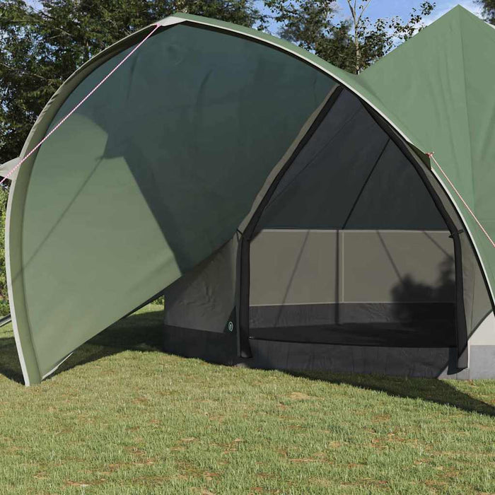 Cort Teepee cu acoperiș Verde și gri 600 x 600 x 347 cm - WALTI WALTI