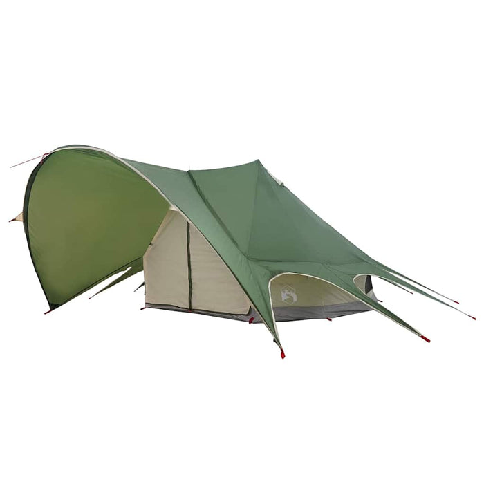 Cort Teepee cu acoperiș Verde și gri 600 x 600 x 347 cm - WALTI WALTI