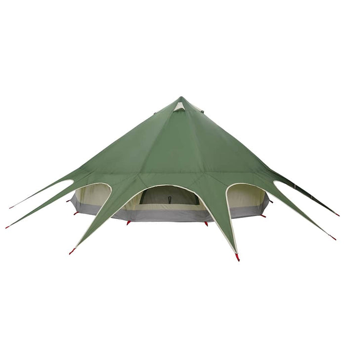 Cort Teepee cu acoperiș Verde și gri 600 x 600 x 347 cm - WALTI WALTI