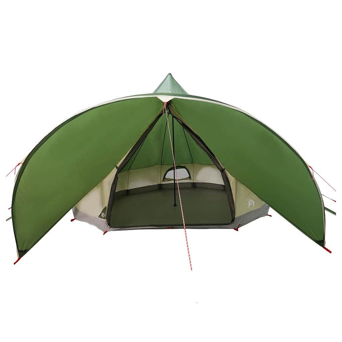 Cort Teepee cu acoperiș Verde și gri 600 x 600 x 347 cm - WALTI WALTI