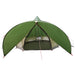 Cort Teepee cu acoperiș Verde și gri 600 x 600 x 347 cm - WALTI WALTI