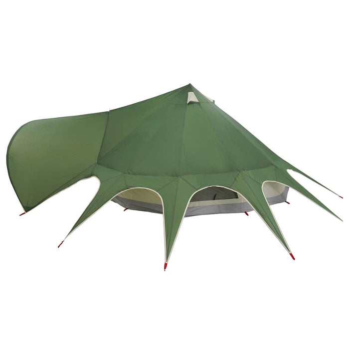 Cort Teepee cu acoperiș Verde și gri 600 x 600 x 347 cm - WALTI WALTI