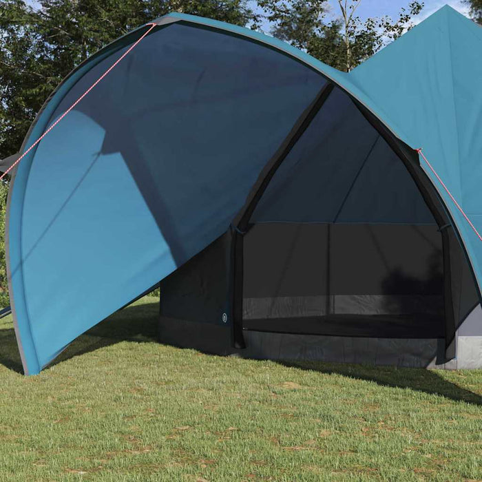 Cort Teepee cu acoperiș Albastru și Gri 600 x 600 x 347 cm - WALTI WALTI