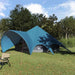 Cort Teepee cu acoperiș Albastru și Gri 600 x 600 x 347 cm - WALTI WALTI