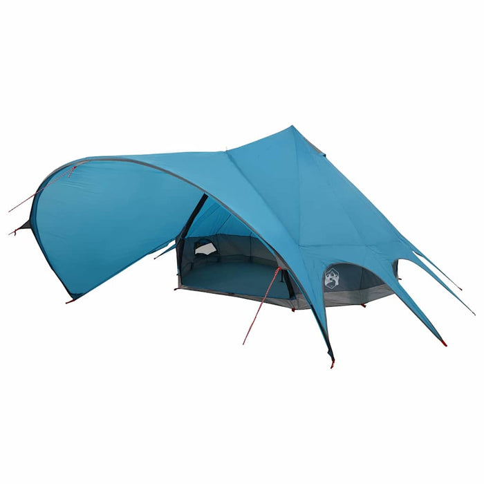 Cort Teepee cu acoperiș Albastru și Gri 600 x 600 x 347 cm - WALTI WALTI
