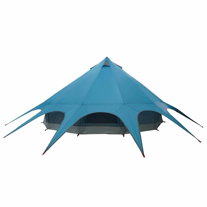 Cort Teepee cu acoperiș Albastru și Gri 600 x 600 x 347 cm - WALTI WALTI