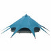 Cort Teepee cu acoperiș Albastru și Gri 600 x 600 x 347 cm - WALTI WALTI