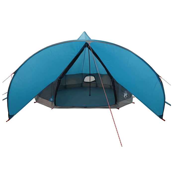 Cort Teepee cu acoperiș Albastru și Gri 600 x 600 x 347 cm - WALTI WALTI