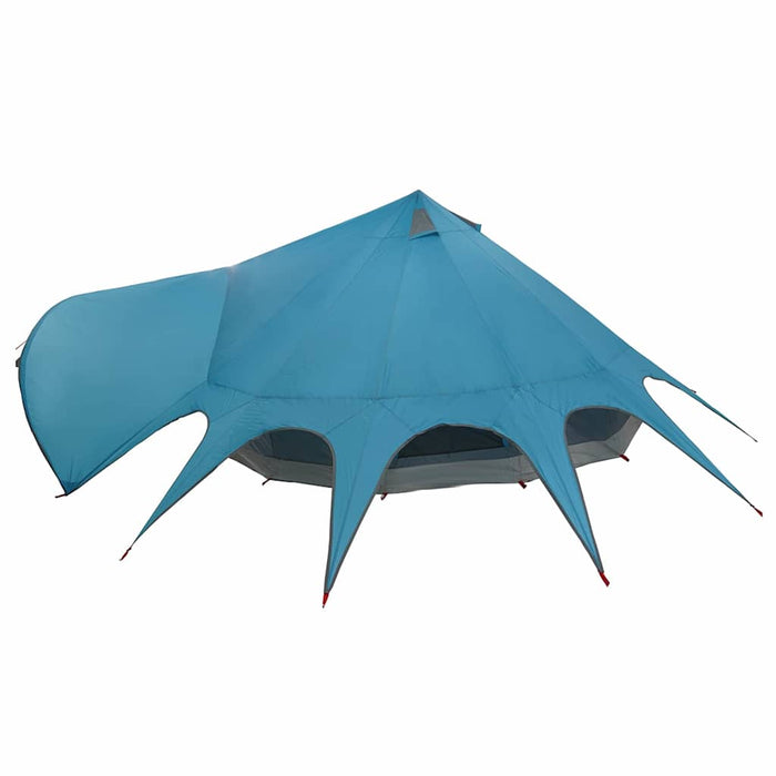 Cort Teepee cu acoperiș Albastru și Gri 600 x 600 x 347 cm - WALTI WALTI