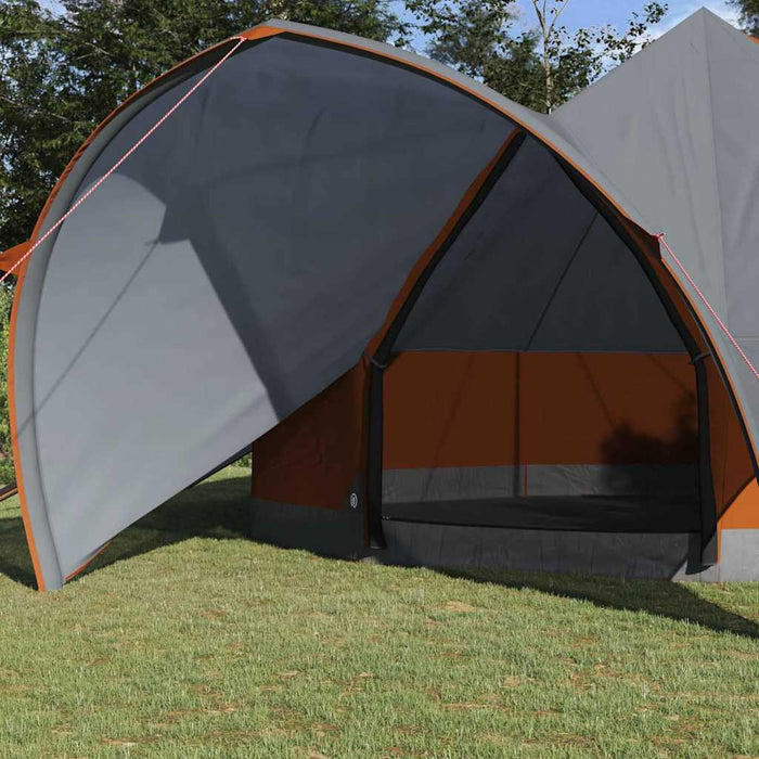 Cort Teepee cu acoperiș Gri și Portocalie 600 x 600 x 347 cm - WALTI WALTI