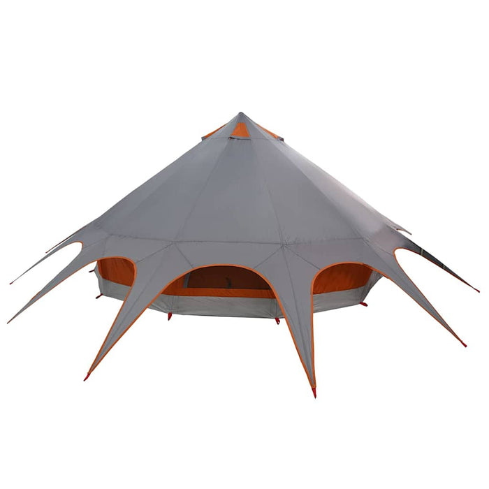 Cort Teepee cu acoperiș Gri și Portocalie 600 x 600 x 347 cm - WALTI WALTI