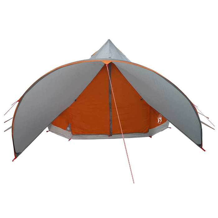 Cort Teepee cu acoperiș Gri și Portocalie 600 x 600 x 347 cm - WALTI WALTI