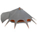 Cort Teepee cu acoperiș Gri și Portocalie 600 x 600 x 347 cm - WALTI WALTI