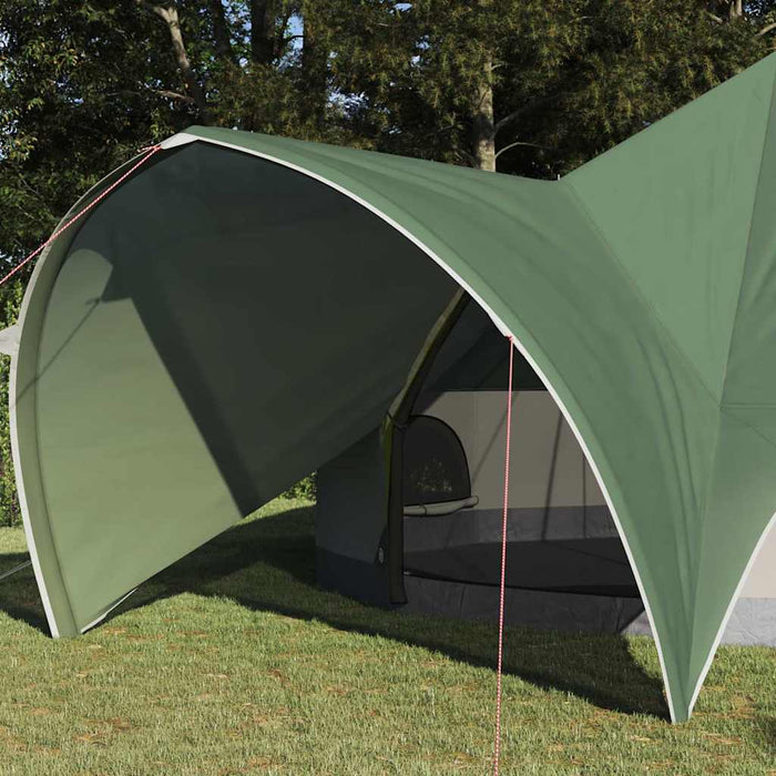 Cort Teepee cu acoperiș Verde și gri 600 x 600 x 347 cm - WALTI WALTI