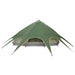 Cort Teepee cu acoperiș Verde și gri 600 x 600 x 347 cm - WALTI WALTI