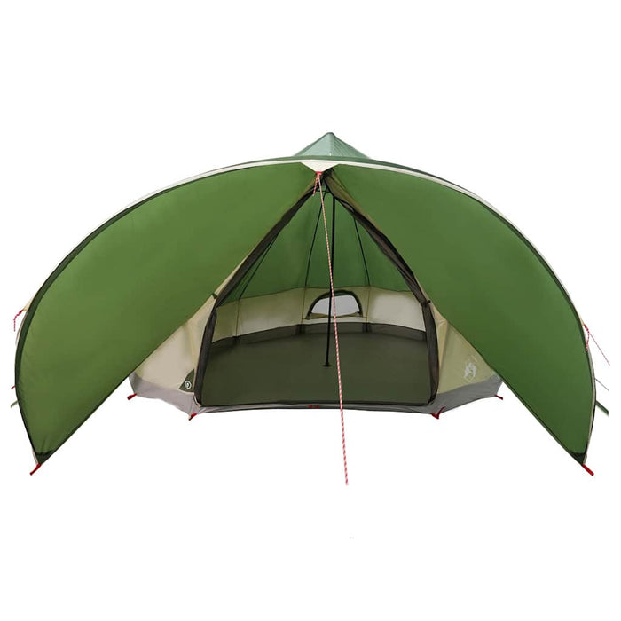 Cort Teepee cu acoperiș Verde și gri 600 x 600 x 347 cm - WALTI WALTI