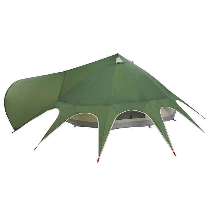 Cort Teepee cu acoperiș Verde și gri 600 x 600 x 347 cm - WALTI WALTI