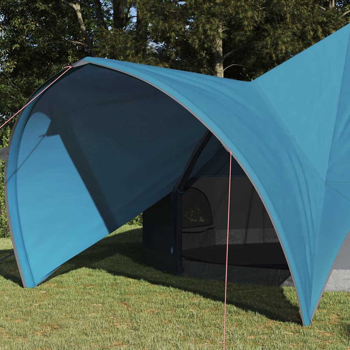 Cort Teepee cu acoperiș Albastru și Gri 600 x 600 x 347 cm - WALTI WALTI