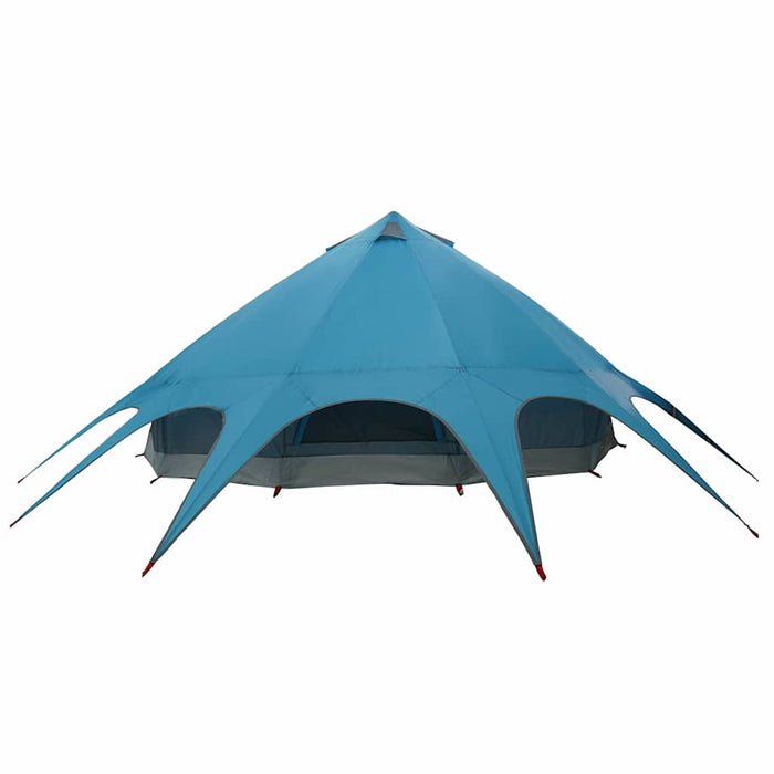 Cort Teepee cu acoperiș Albastru și Gri 600 x 600 x 347 cm - WALTI WALTI