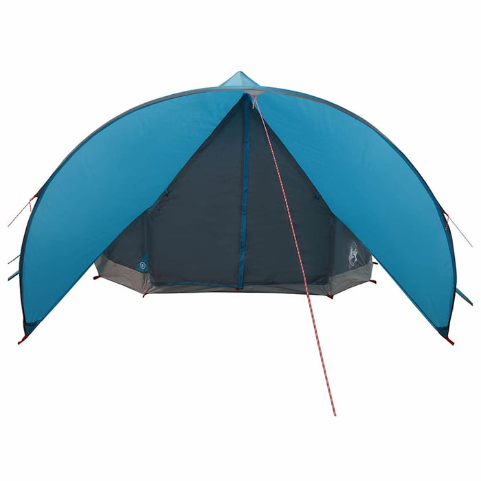 Cort Teepee cu acoperiș Albastru și Gri 600 x 600 x 347 cm - WALTI WALTI