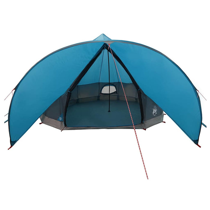 Cort Teepee cu acoperiș Albastru și Gri 600 x 600 x 347 cm - WALTI WALTI