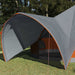 Cort Teepee cu acoperiș Gri și Portocalie 600 x 600 x 347 cm - WALTI WALTI
