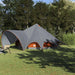 Cort Teepee cu acoperiș Gri și Portocalie 600 x 600 x 347 cm - WALTI WALTI