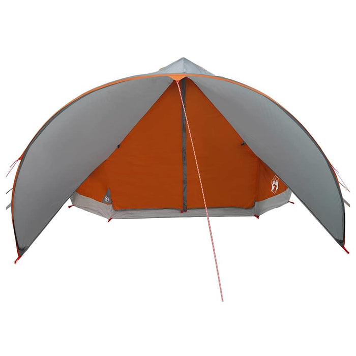 Cort Teepee cu acoperiș Gri și Portocalie 600 x 600 x 347 cm - WALTI WALTI
