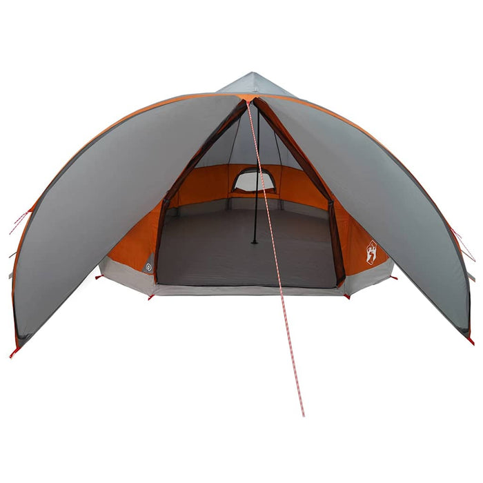 Cort Teepee cu acoperiș Gri și Portocalie 600 x 600 x 347 cm - WALTI WALTI