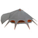 Cort Teepee cu acoperiș Gri și Portocalie 600 x 600 x 347 cm - WALTI WALTI