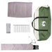 Cort cu dome cu acoperiș cu depozitare Verde 505 x 450 x 248 cm - WALTI WALTI
